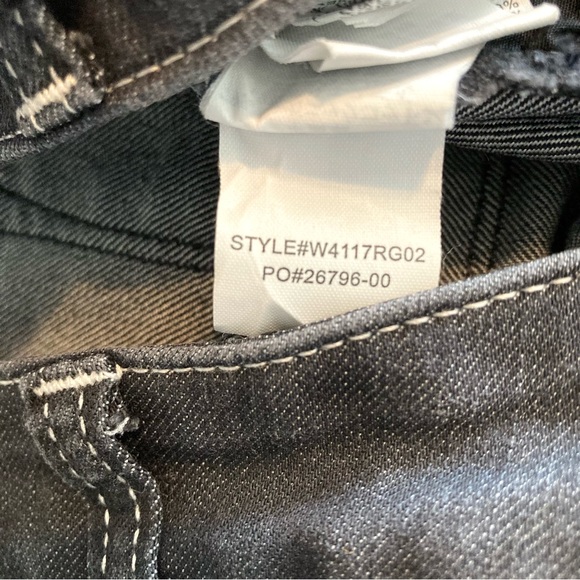 PRANA Kayla Jeans Black Wash White Contrast Stitch Stretch Skinny Slim - Picture 11 of 14